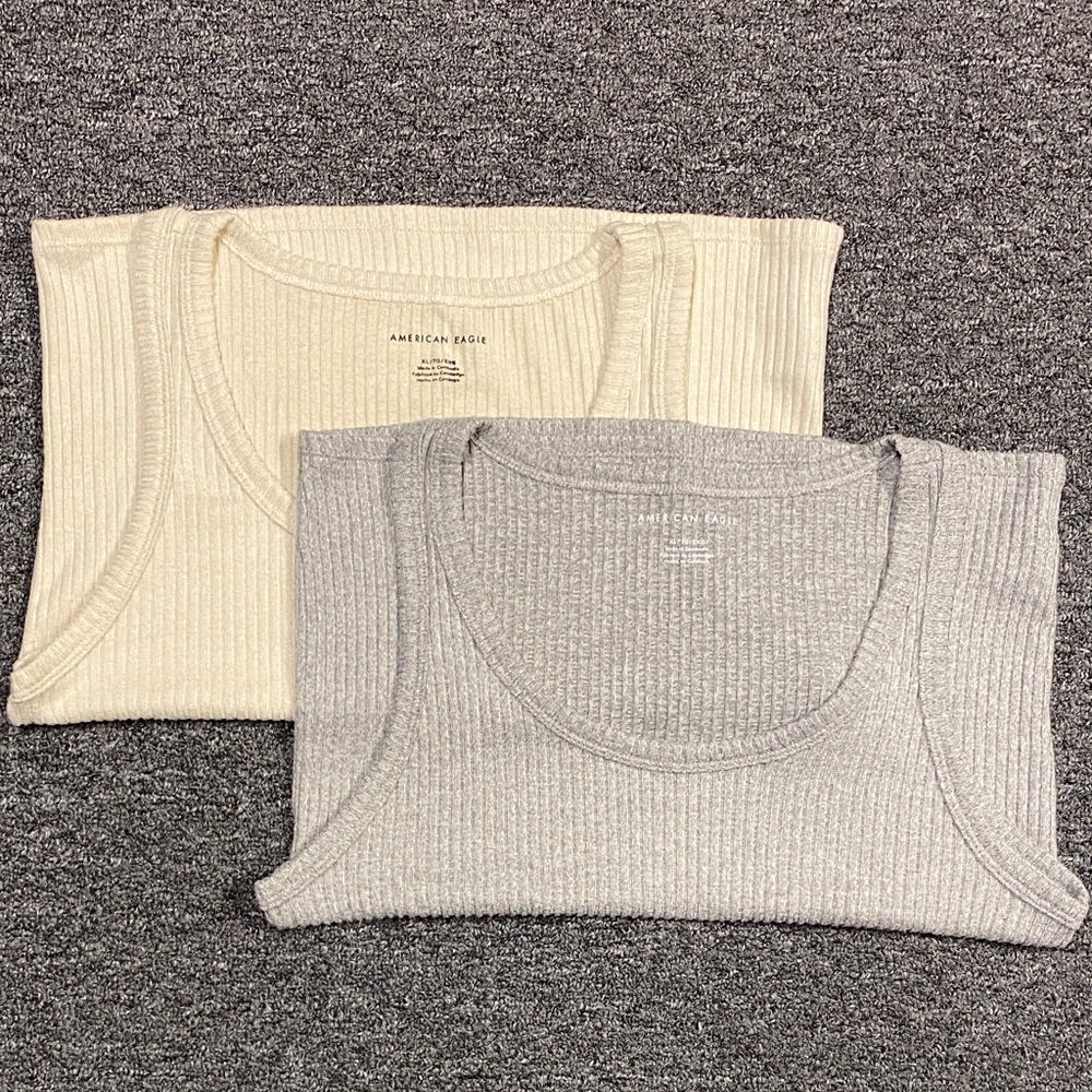 American Eagle Plush Knit Tanks (Set of 2)